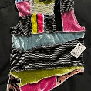 Multicolored 2 piece skirt set